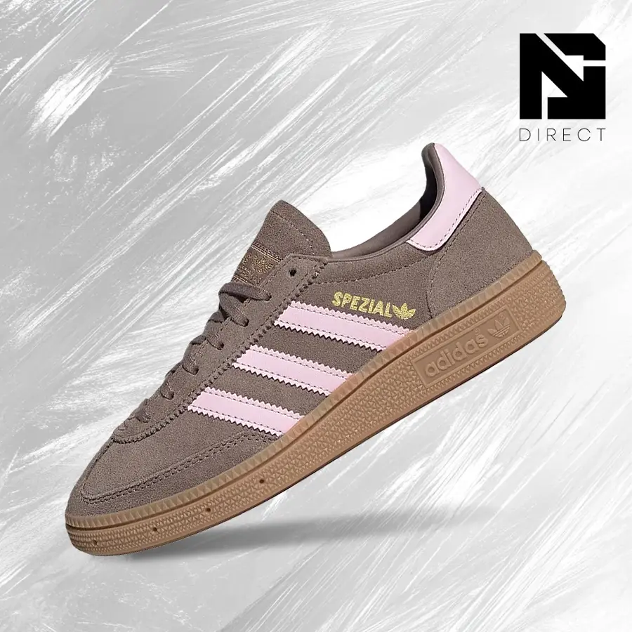 Adidas Handball Spezial J 'Trace Brown' Big Kids' (GS) Vintage Suede Shoes, Sporty Chic Style for Streetwear with Shock-Absorbing Comfort HQ5039, Casual Wear, Shock-Absorbent