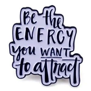 Inspirational Quote Enamel Pin - Alloy Daily Motivation Backpack Jacket Decor Positivity Manifestation Gift for Friends Students