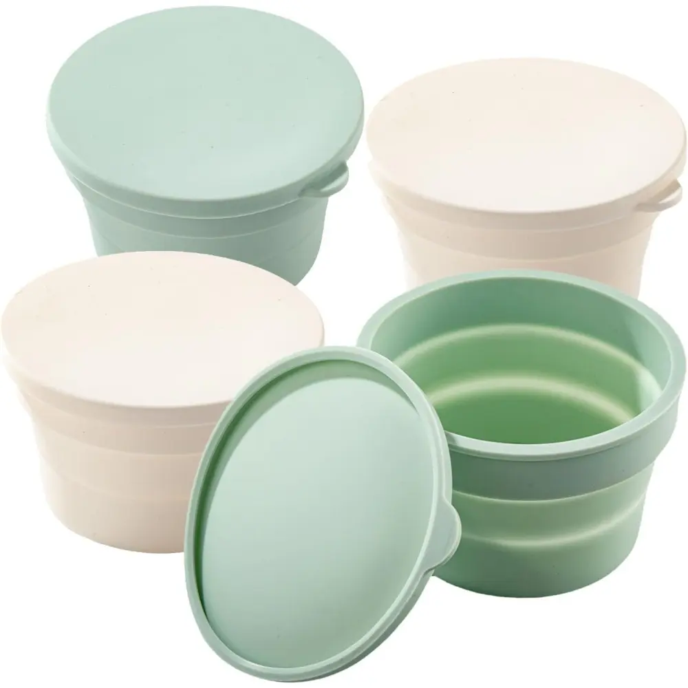 Mix Pizza Dough Box with Lid Multipurpose Foldable Non-Stick Silicone Bread Pizza Toast Fermentat Box Kitchen Baking Tools Kitchenware