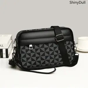 Men’s Small Messenger Bag – PU Leather Shoulder Bag for Commuting, Travel, & Business with Stylish Design