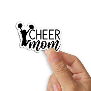 Cheer Mom Sticker For Water Bottle, Filipino Sun, Gift For Mom, Laptop Decal