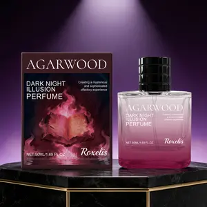 Night Illusion Scented Perfume, Delicate Fragrance, Aromatic Woody Fragrance, Fresh Natural Scent, Attractive Long-Lasting Portable Unisex Perfume