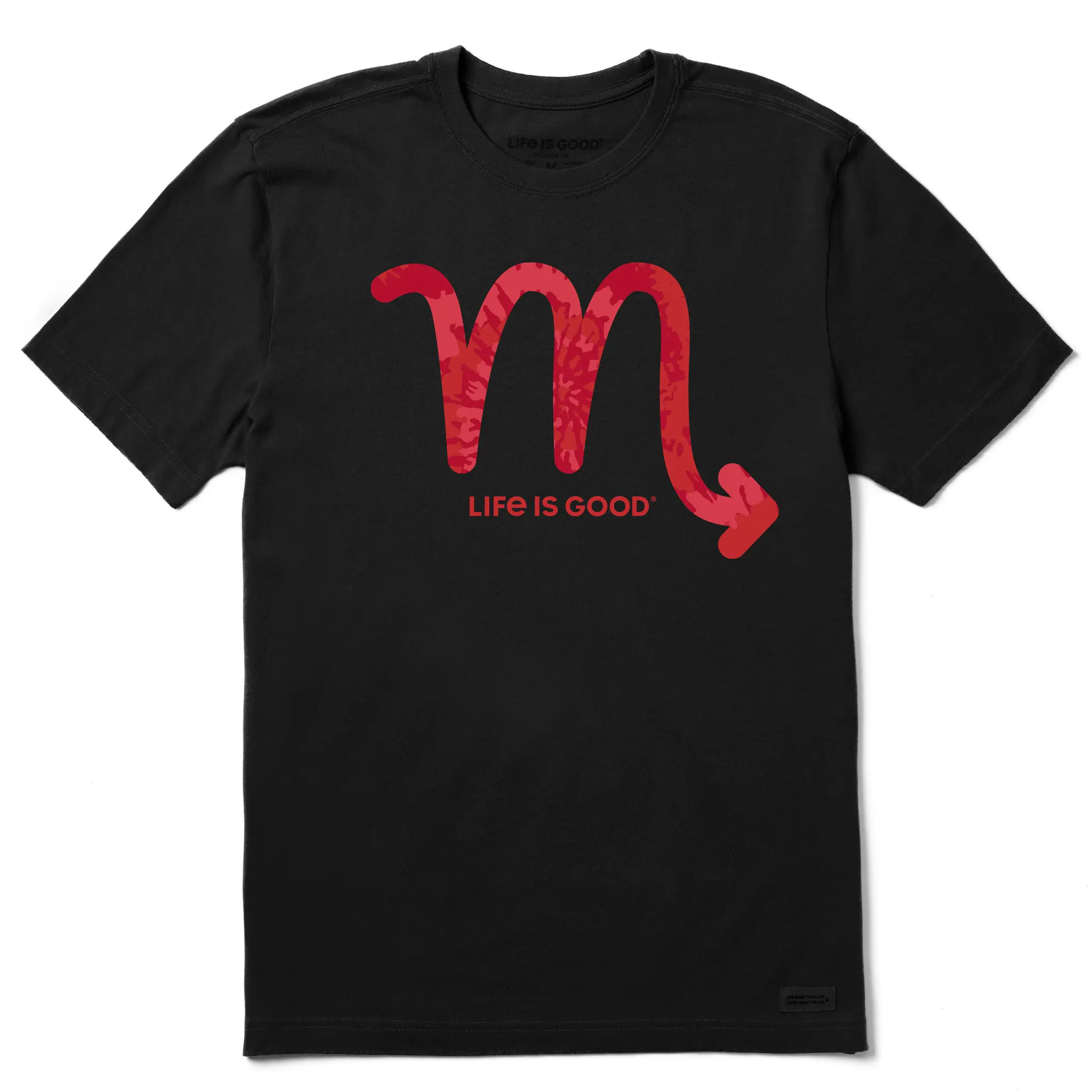 Men's Scorpio  Sign Tie Dye Short Sleeve Crusher Tee