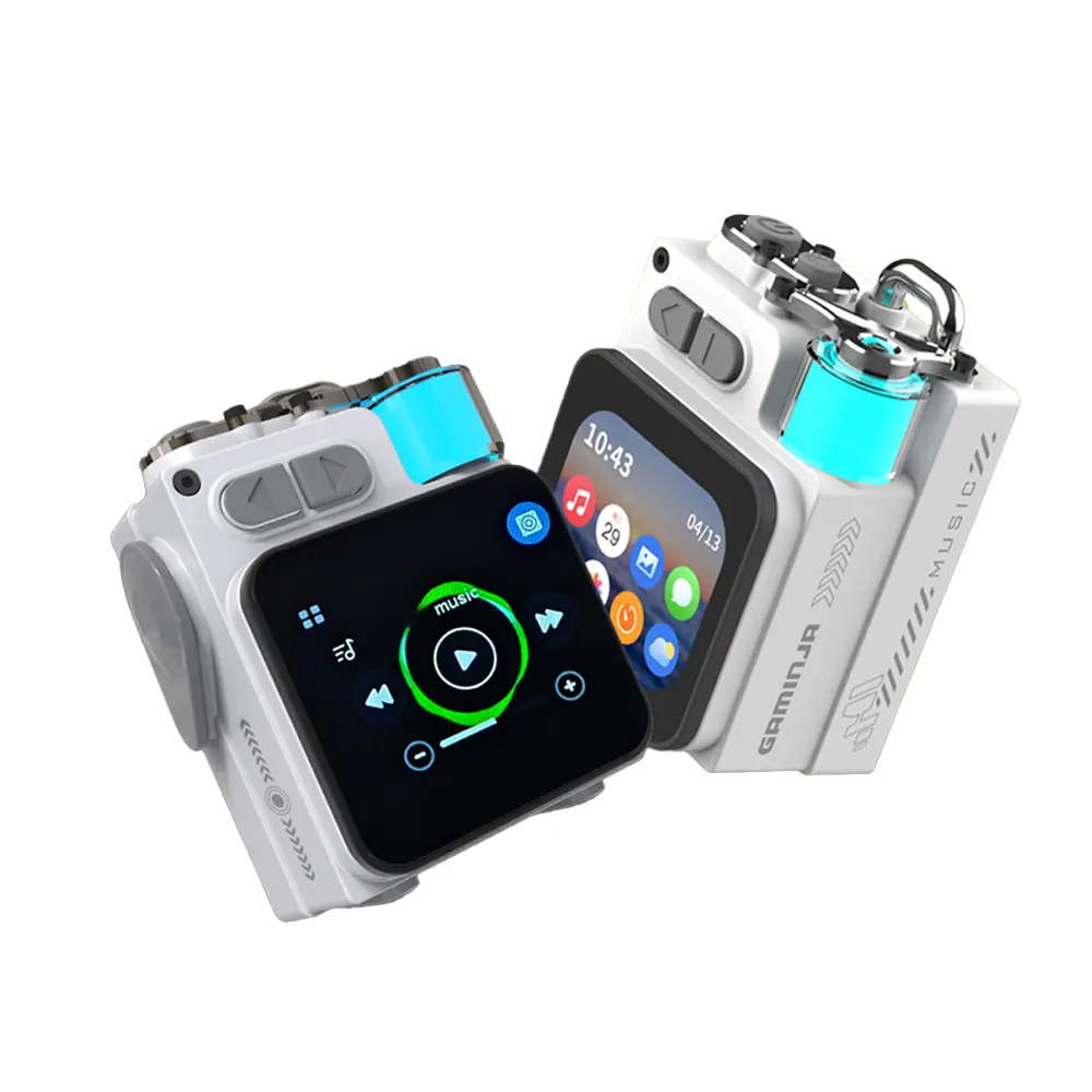 YLW GAMINJA Compact Wireless Bluetooth Connectivity Speaker - Rechargeable Smartphone & User Music Setup, Button Control, Clip, RGB Lights, Stereo Radio, USB Connection, Portable Speakers for Outdoor Sports & Home Use