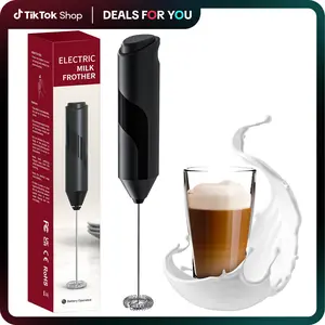 Powerful Milk Frother Handheld Foam Maker, Mini Whisk Drink Mixer for Latte, Coffee, Matcha, Cappuccino, Hot Chocolate, No Stand #TikTokShopBlackFriday