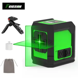 HILDA Self-Leveling Laser Level Tool - High Precision Green Beam + Tripod & Adapter | Perfect for Tile Laying, Plumbing/Electrical Work, Home DIY & Furniture Installation