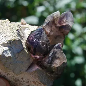 Large 296g Brandberg Amethyst Elestial Crystal Cluster, Namibia