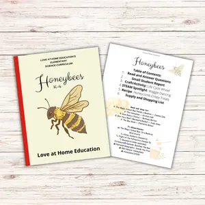Honeybee mini unit study K-4th grade for homeschool and summer learning
