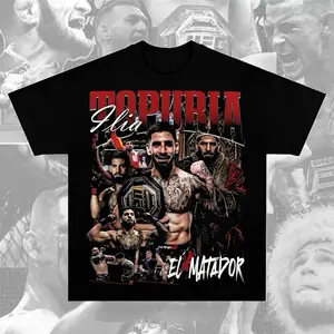 Ilia Topuria T-Shirt 8.0 Ilia Topuria Shirt, Premium Graphic Tee, Fighter Graphic T-Shirt, Retro Soft Cotton Shirt, Perfect Gift for Sports Fans, Fashion Cotton, Full Colors, Full Sizes, For Men, For Women
