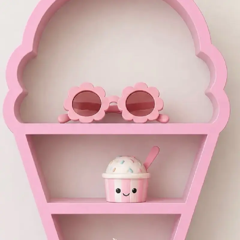 3D-Printed Mini Ice Cream Display Decorative Shelf