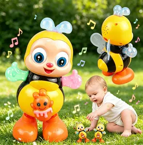 Dancing Bee Toy with Music & LED Lights  Juguete de Abeja Bailarina con Sonidos y Luces para Niños  Fun Sensory Learning Diy Toys Gift for Boys and Girls