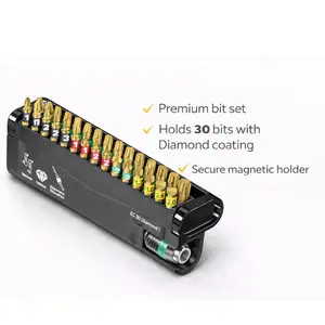 Wera 05057431001 Bit-Check 30 Diamond Bit Set 30pc Torx Phillips Slotted