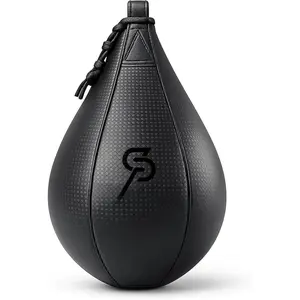 Speed Bag,Speed Bag for Boxing,PU Leather Reflex  Pear Shaped Punching Bag,Fast Reaction Skills Development  for  Teens Adults Boxing Coaches