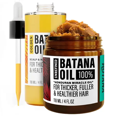 The Ultimate Batana Essentials Duo – Unrefined & Golden Oil for Total Hair Revitalization Haircare Repair Haircare Repair