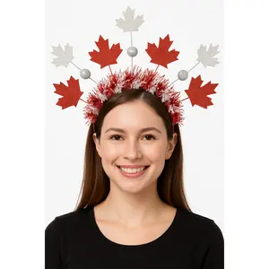 Canada Day Deluxe Tinsel Headband
