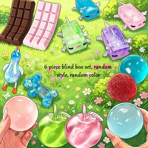 6-Piece Set Stress Relief Toy Blind Box, Durable Squishy, Slow Rebound, Ideal for Home, School, Parties, Perfect Gift for Family and Friends
