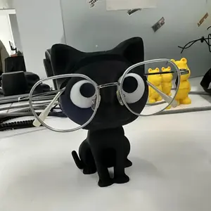 1 3D printed cat glasses frame-cute plastic desktop storage frame, with glasses holder, home decoration and holiday gifts, suitable for Halloween, Easter, Valentine's Day, office supplies, home storage storage.