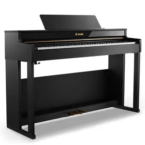 Donner DDP-400 Professional 88-Key Progressive Hammer Action Weighted Upright Digital Piano with Extended Speaker Cabinet