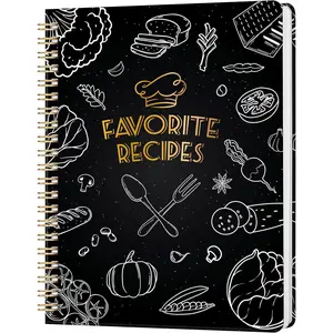 Elegant Recipe Book for 100+ Cherished Meals, Spacious 8.5 x 11 Notebook to Write In Your Own Recipes, Recipe Notebook with Tab Sticker Sheets, Recipe Journal, Hardcover