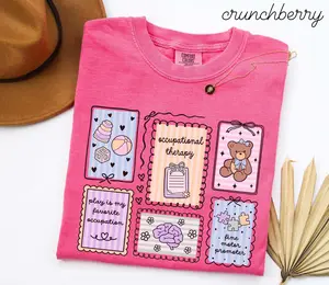 Occupational Therapy Coquette Shirt • OT Stamp Work Tshirt • Occupational Therapist Gifts • OT Assistant • COTA Tee • Peds Ot