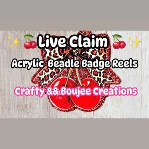 {Live Claim} Beaded Badge Reels (Belt Only)