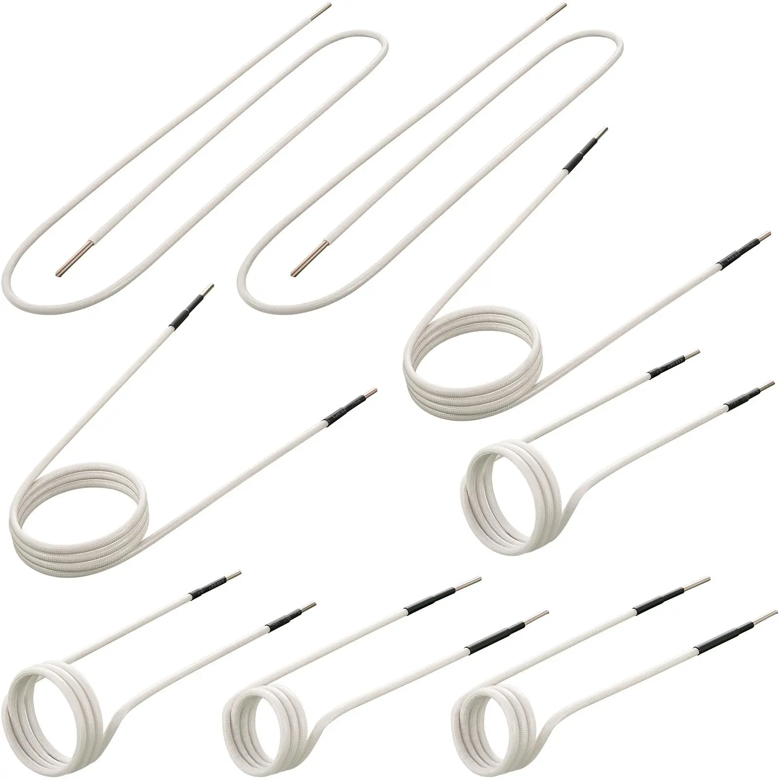 【Summerfinds】VEVOR Induction Heater Inductor Coil Kits, Magnetic Mini Induction Heater Kit, No-Flame Heat Accessories 8pcs, Heat Resistant Induction Heater Tool with Flexibility For Removing Rusty Bolts and Nuts