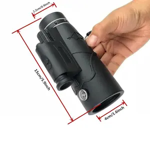 Extra Long 9800M/300000M Compass Flashlight Distance Night Vision High - Angle Monocular Telescope Outdoor Hiking Travel Portable Telescope Fashion Accessories Tool