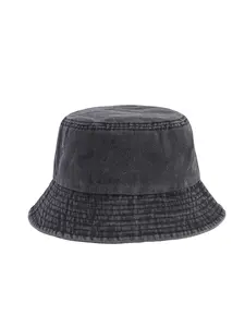 Minimalist Plain Pattern Washed Fisherman Cap, Foldable Denim Bucket Hat, Fishing Bucket Hat, Fashion Hiking Sun Protection, Casual Fitted Hat, Stylish Hat for All Seasons