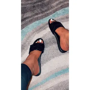 Black Slides jelly shoes