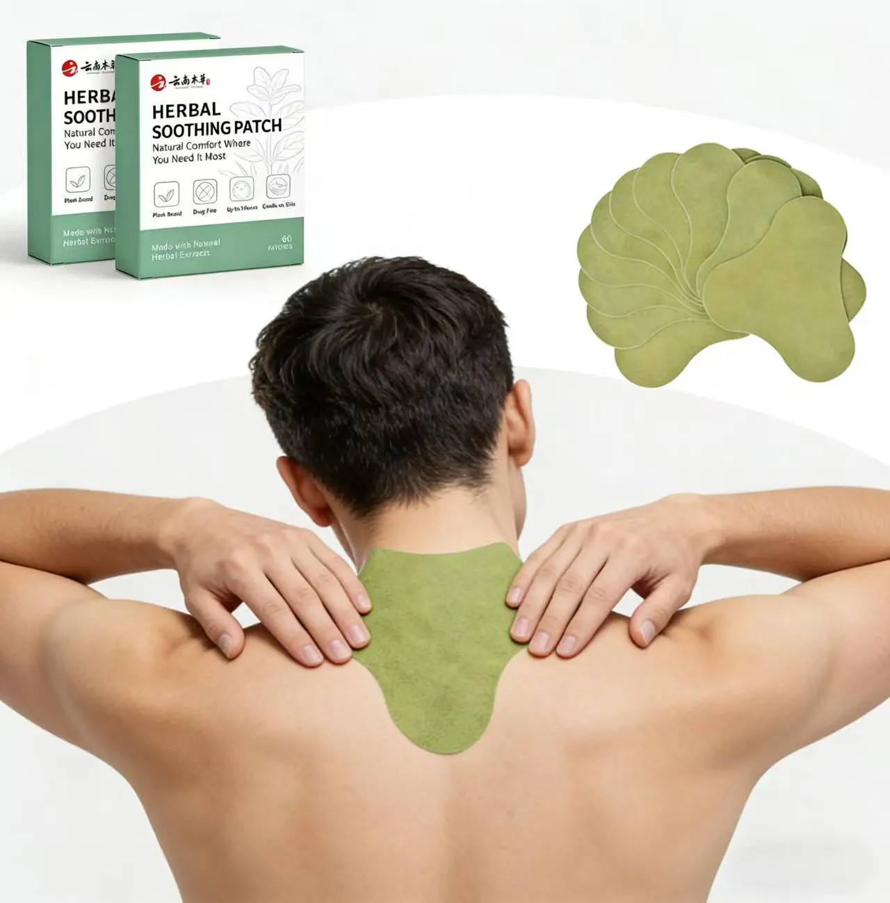 Cervical Support Neck Herbal Heat Patches. Long-lasting soothing warm therapy for daily comfort. Ideal for phone users, office workers, athletes & active lifestyles. Hypoallergenic, vegan, natural body care. Multi-use warming patches for neck & relief.
