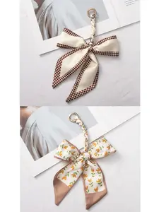 Vintage Letter Keychain Charm, Versatile Car Bag Accessory, Keychain for Bags, Stylish Bow Tie Design, Perfect Gift for Any Occasion