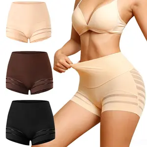 Butt-Lifting Shaping Underwear, Women's Shaping Pants, Tummy-Tucking Shaping Shorts, Comfortable Lace Underwear, Women's Clothing, Women's Lingerie, Basic Styles period waist trainers girdles for women band shapewear