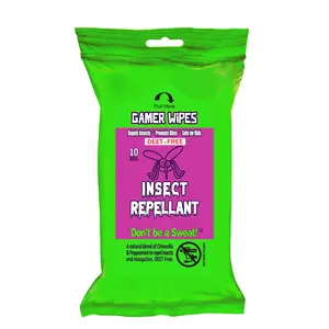 Insect Repellant Antibacterial Wipes - Repels Mosquitos & Most Biting Insects!