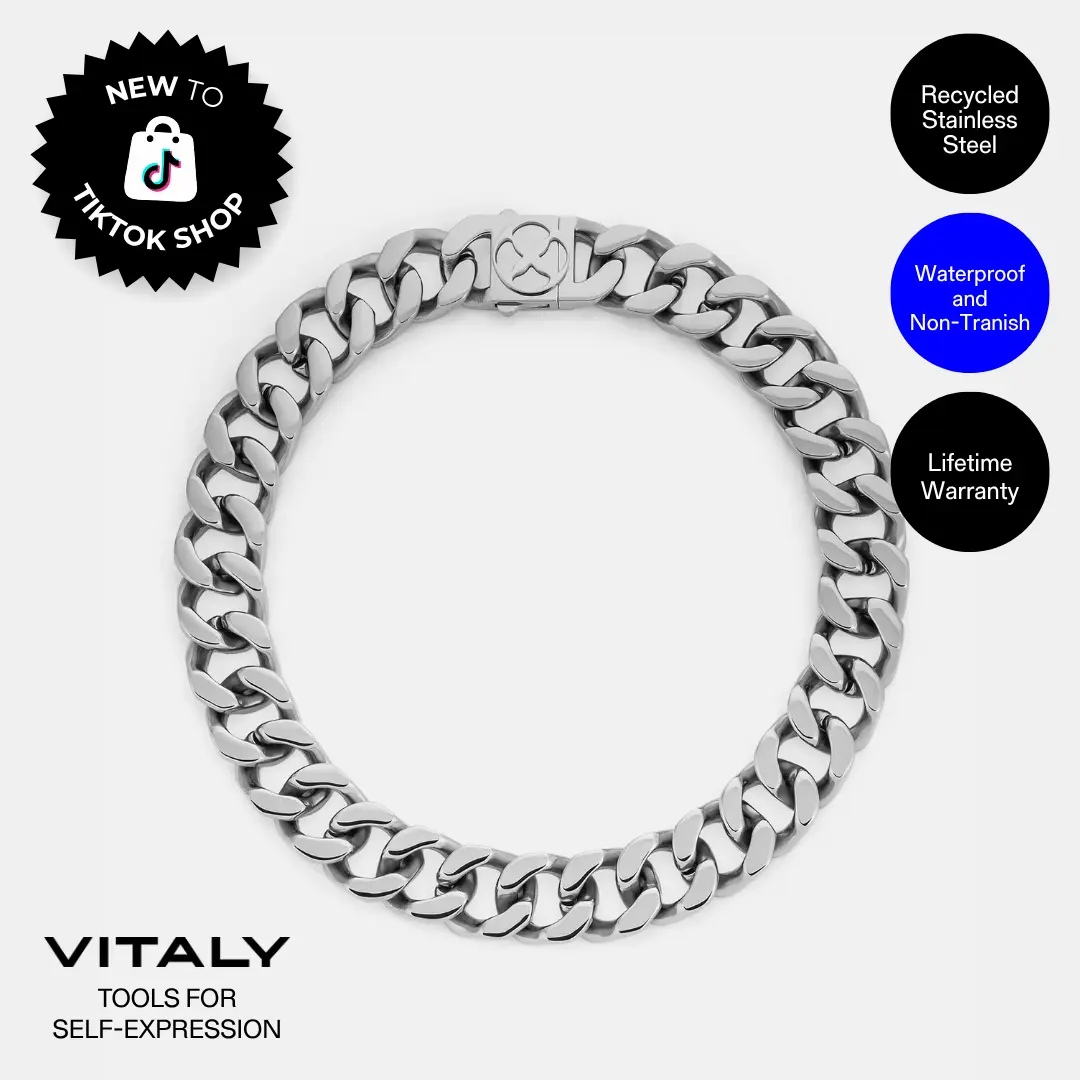 Vitaly Riot  Choker Chain, Blade Design Statement Necklace, Jewelry Accessory