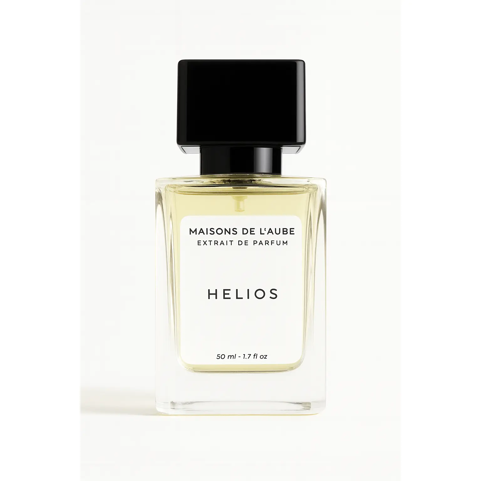 Maisons de l'Aube Helios Extrait de Parfum 50ml Warm Golden Scent with Citrus & Sweet Notes Vibrant Lavender Bergamot Lemon Honeyed Sweetness Cinnamon Vanilla Tonka Dried Leaf