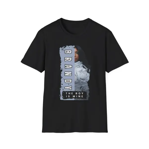 Brandy Retro Diva Graphic Tee, 90s Nostalgic Inspired, Unisex Soft-style, Music Brandy Fan Gift, Brandy The Boy is Mine Concert T-Shirt, Brandy and Monica Merch