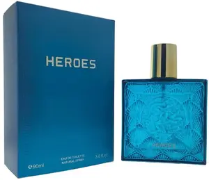 Heroes Eau de Toilette 90ml Natural Spray for Men - Refreshing Scent with Tonka Bean - Ideal for Everyday Use