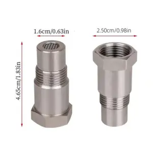Oxygen Sensor Filter Adapter - Corrosion-Resistant High-Quality Materials for Extreme Temperatures - Compact 1.6*2.5*4.65cm Size - Easy Installation for Quick Fixes
