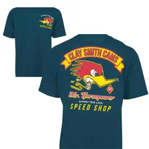 Clay Smith Cams Speed Shop T-shirt Classic Racing Car Lover Racing Equipment Casual Menswear Top