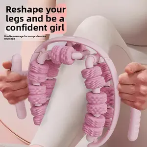 New Ring Massage Clip Plastic Legs Six-Axis Floating Point Massager Household Thin Leg Clip Wheel Massage Clip Adjustable Body Care