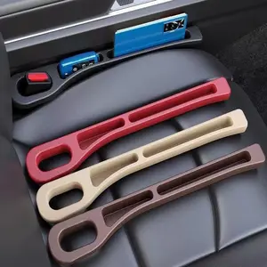 Car Seat Gap Filler 2 Pack, Universal Fit PU Leather Car Seat Gap Plug to Fill The Gap Between Seat and Console, Car Seat Crevice Blocker Stop Things from Dropping