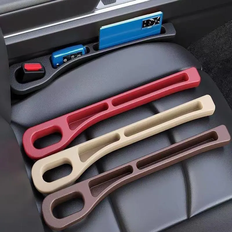 Car Seat Gap Filler 2 Pack, Universal Fit PU Leather Car Seat Gap Plug to Fill The Gap Between Seat and Console, Car Seat Crevice Blocker Stop Things from Dropping