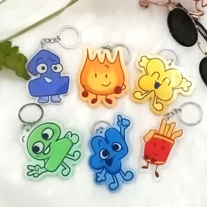 BFDI Keychains, One Two Four Firey TPOT Acrylic Keychain, Cute, Durable, And Perfect For Bags, Keys, Or Gifts. Great For Daily Use Or As Thoughtful Little Gifts For Your Friends And Yourself.