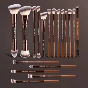 MAANGE 18pcs Professional Makeup Brushes Set, Brush Makeup Kit, Foundation Brush Contour Brush Concealer Brush Tapered Brush Nose Contour Brush Eyeshadow Brush Smudge Brush Detail Brush Eyebrow Brush Eyeliner Brush, Perfect Gift for Beauty Enthusiasts