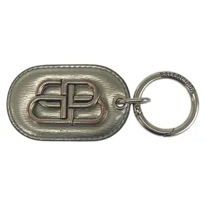 Pre-owned Balenciaga Other Small Leather Goods BB logo leather key holder