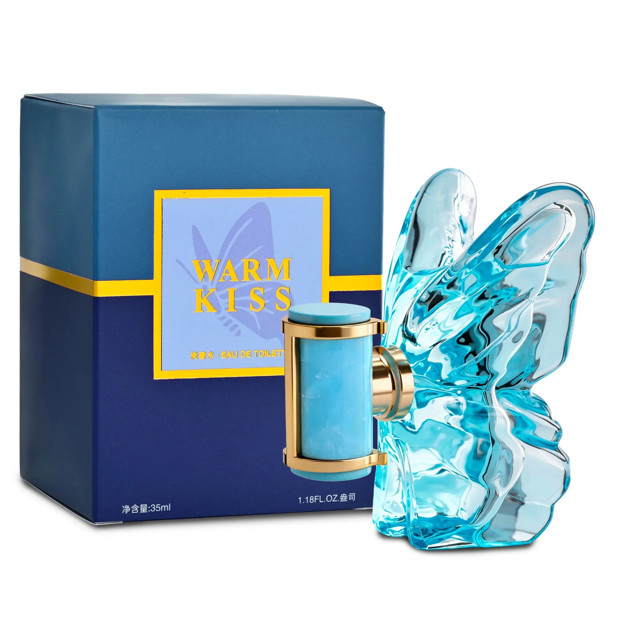 High-End Butterfly Perfume for Women, Angel's Enjoyment Blue Eau De Toilette 35ML, Long-Lasting Floral Scent, Daily Use Fragrance, Fragrances Perfume, Dates, Commute