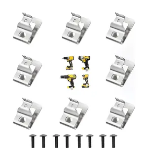 8-Pack N268241 N086039 Belt Clips - 304 Stainless Steel Tool Hooks with Screws - Compatible with 20V DCD980 DCD985 DCD980L2 DCD985L2 Power Tools