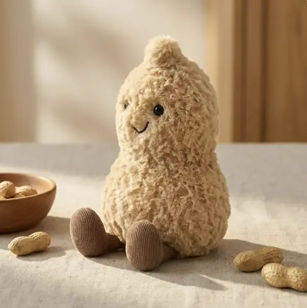 Jellycat Amuseables Peanut Plush Toy – Super Soft Peanut Stuffed Animal - Cute Gift for Kids & Collectors
