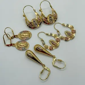 14k Gold Plated Guadalupe Earrings