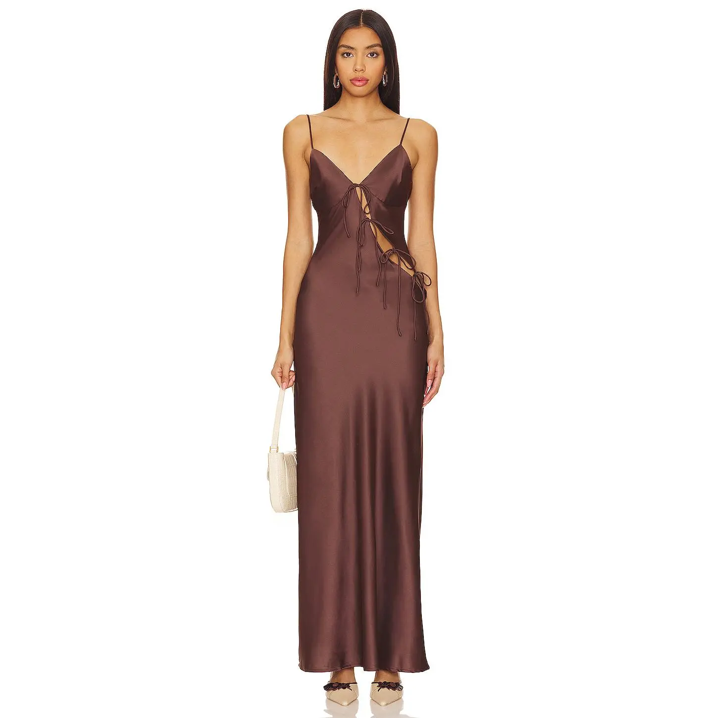 LIONESS About A Girl Maxi in Chocolate